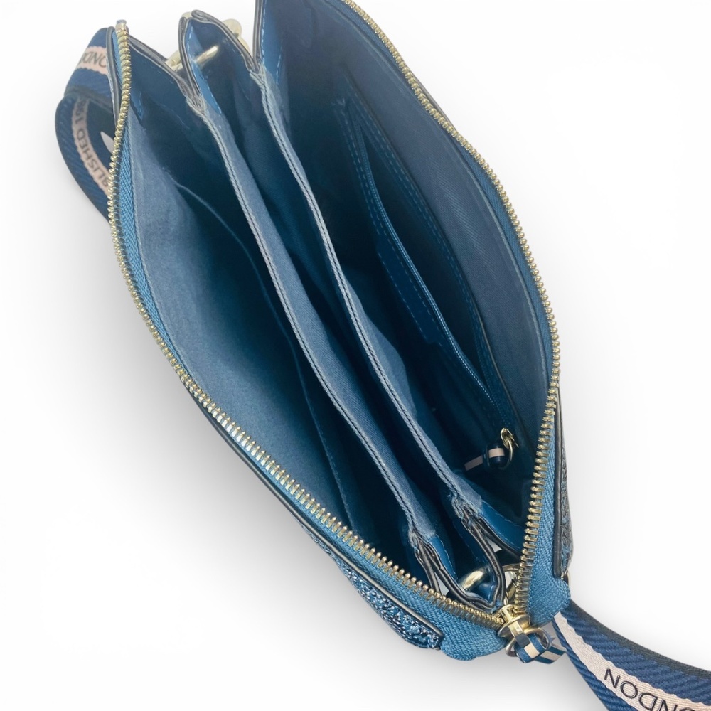 TED BAKER Darliey Leather Shoulder Crossbody Double Strap Bag - Picture 12 of 16